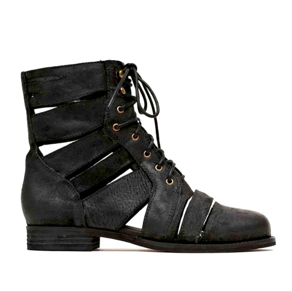 Jeffrey Campbell Slashed Leather Booties